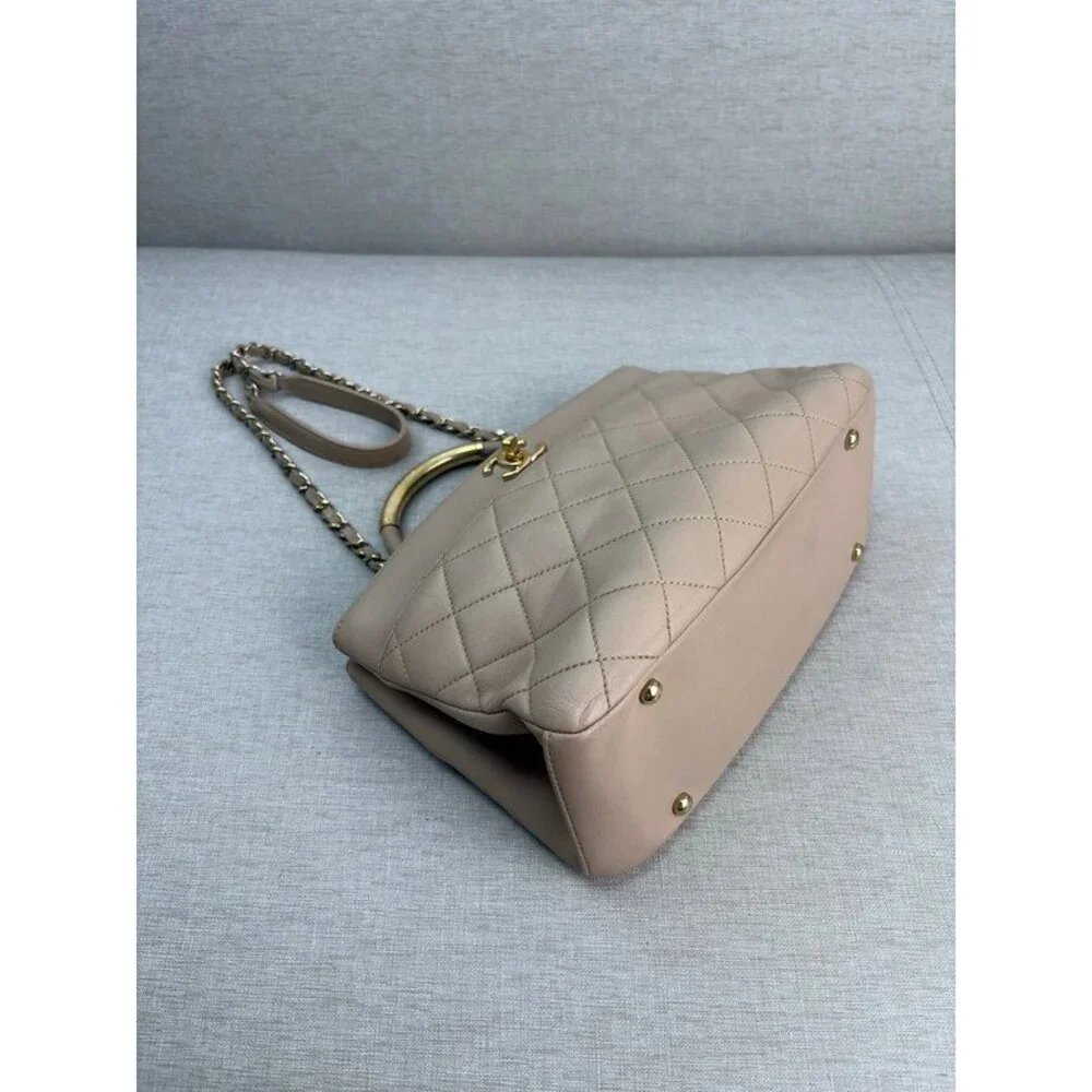 CHANEL Pink Aged Calfskin Reissue 224 Mini GHW